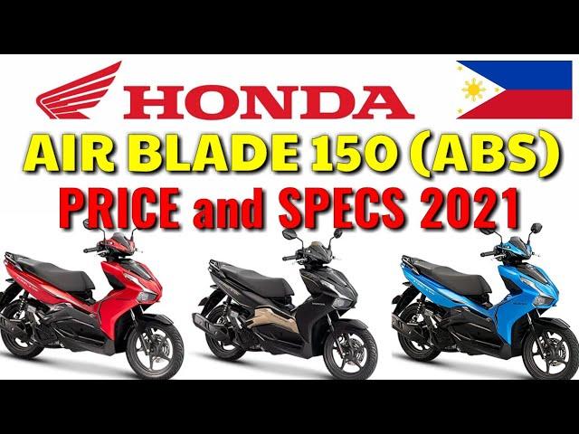 HONDA AIR BLADE PRICE and SPECS in PHILIPPINES 2021