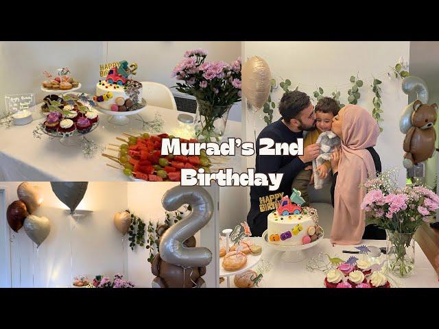 Muradi's 2nd Birthday VLOG  Sharing a life update I Farzad drew my face 