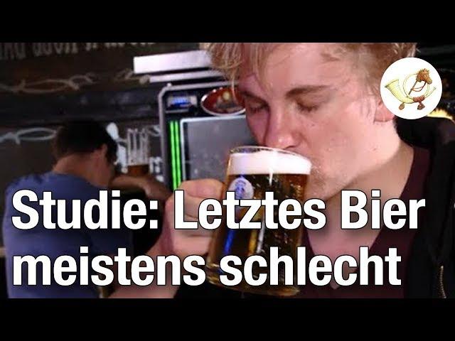 Letztes Bier laut Studie meistens schlecht [Postillon24]