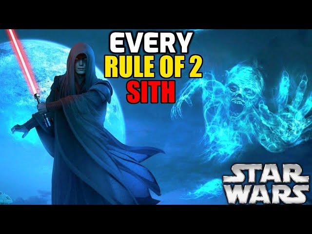 Every Single Rule of 2 Sith In Star Wars - Darth Bane to Darth Sidious (1,000 Years)