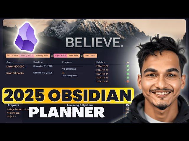 A Complete Life Planner System For 2025 in Obsidian