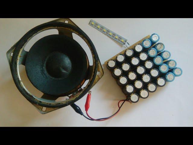 Speaker Generator with BIG Capacitor Bank