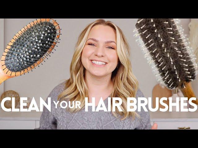 How to Clean Hair Brushes the Right Way! (Including the lint!)- KayleyMelissa