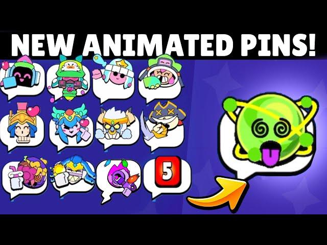 All Animated Pins of the New Update - Skin Pins, Hypercharge Pins & MORE!