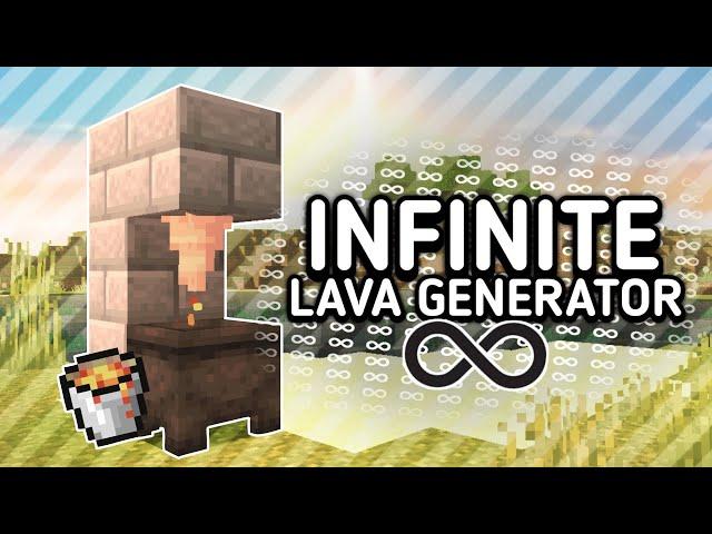 How to build an infinite LAVA generator | Minecraft 1.18