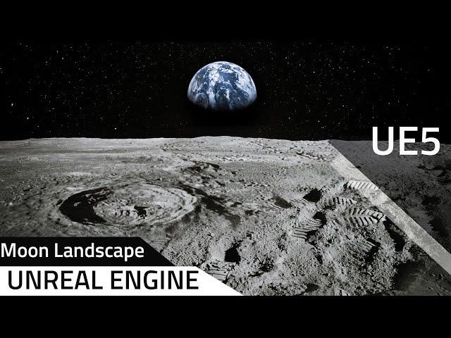 UE5 Moon landscape  Unreal Engine 5 #Unrealengine5 #3dsmax #gamedevelopement