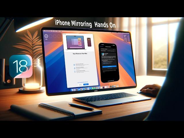 New iPhone Mirroring on iOS 18 & MacOS 15 Hands On First Look