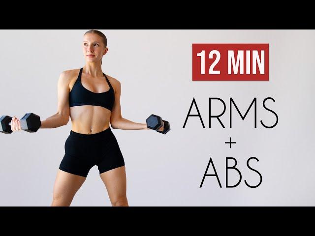 12 MIN STANDING ABS & ARMS (No Repeats, No Crunches, No Planks)