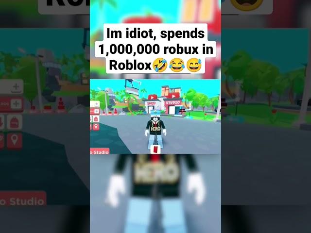 Im Spend 1Milion Robux In Avatar Shop#indieun#youtubesimulator#indieunshorts#roblox