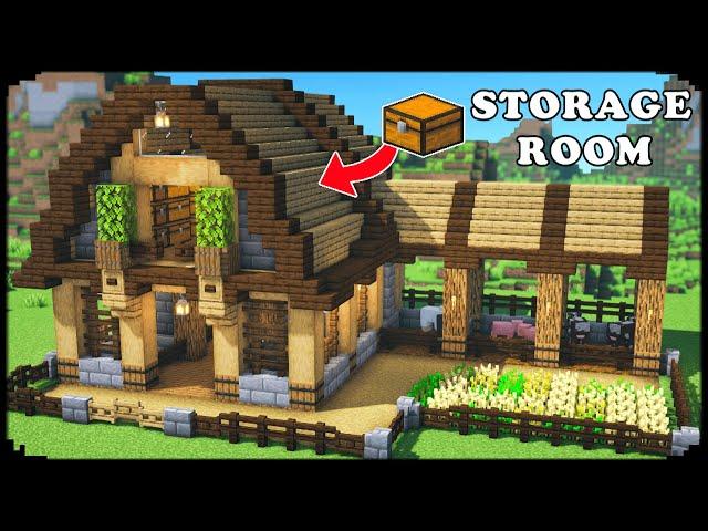 Minecraft: How to Build a BARN for Animals (Easy)
