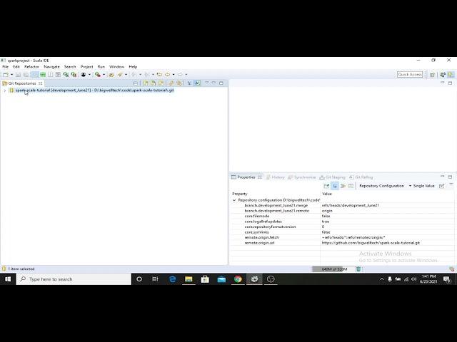 SparkTutorial- 4 How to Import Git Project In Eclipse IDE