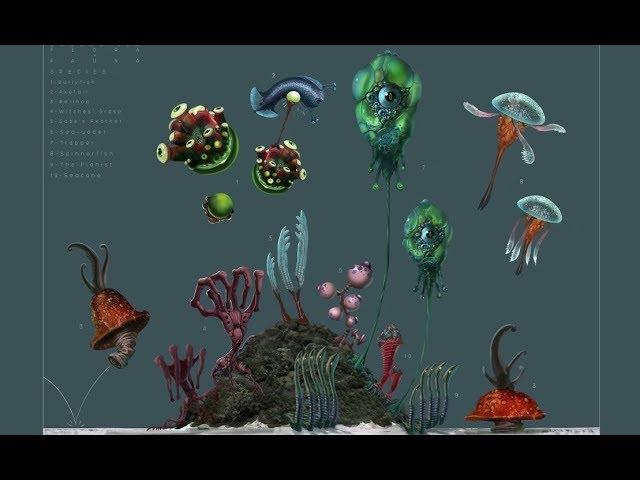 Subnautica Concept Art Rambling: Life Forms