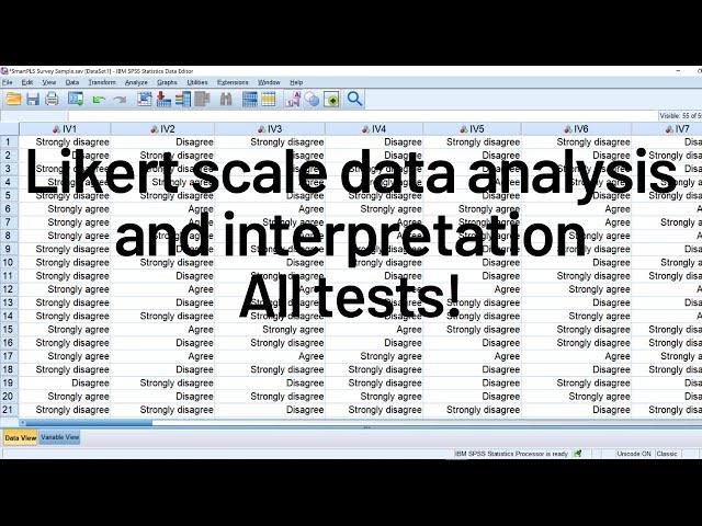 Likert scale analysis and interpretation for research