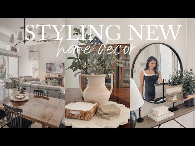 STYLING NEW HOME DECOR ITEMS AROUND MY HOME 2024 | HOME DECORATE WITH ME 2024 | HOME DECOR IDEAS