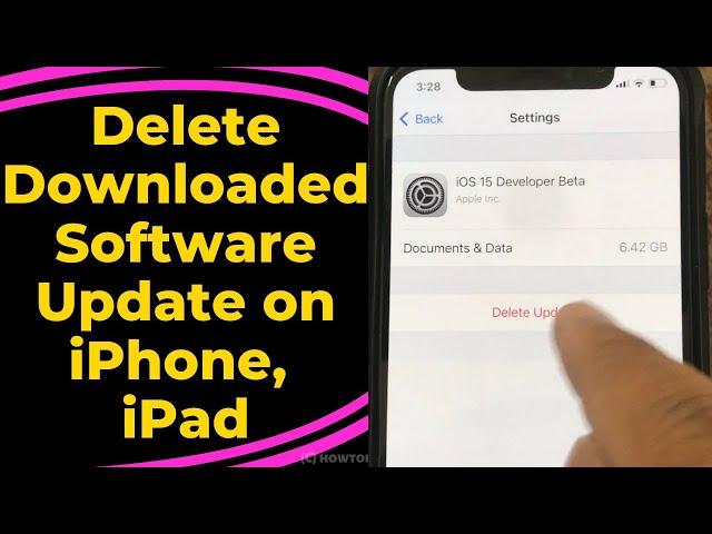 How to Uninstall Downloaded Software Update on iPhone, iPad (iOS 16.2)