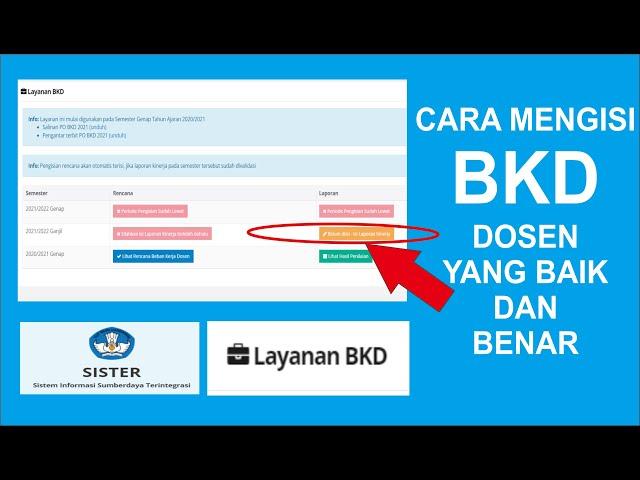 Tutorial Lengkap Cara Mengisi BKD Dosen di SISTER CLOUD KEMDIKBUD