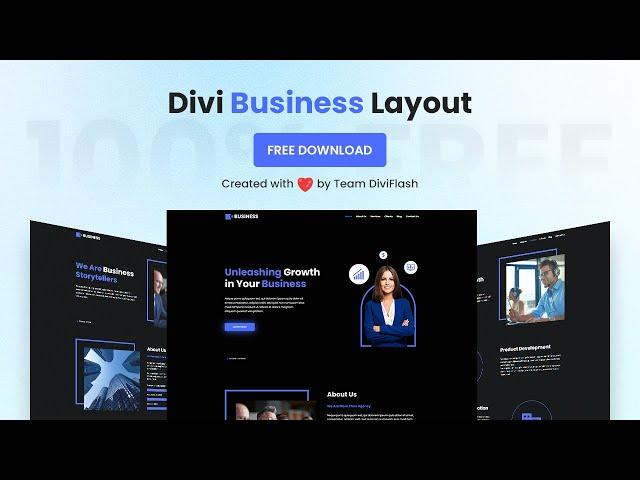 Divi Business Layout by DiviFlash [FREE DOWNLOAD]