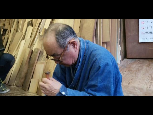 Técnicas japonesas de carpintería: Colas de milano con lazos perdidos a inglete