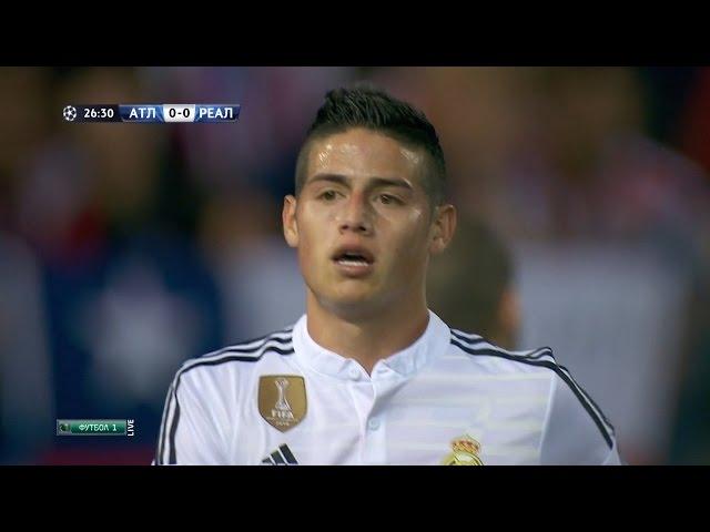 James Rodriguez vs Atletico Madrid Away UCL (14/04/2015) HD 1080i by James10i