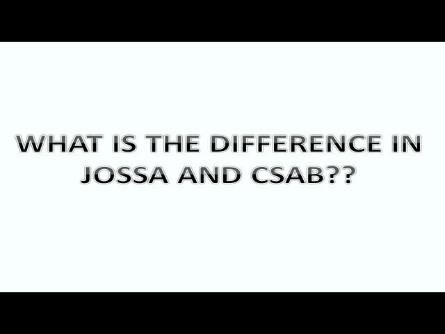 #59 WHAT IS THE DIFFERENCE BETWEEN JOSSA AND CSAB||NIT AND IIT SYSTEM?|COUNCELLING 2022