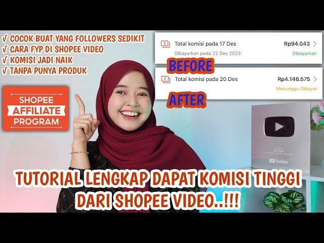 TUTORIAL SHARE LINK PRODUK SHOPEE AFFILIATE DI SHOPEE VIDEO TERLENGKAP SAMPAI FYP & DAPAT KOMISI..!!