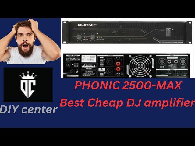 PHONIC 2500-MAX Dj amplifire Review and testing #amplifier #dj