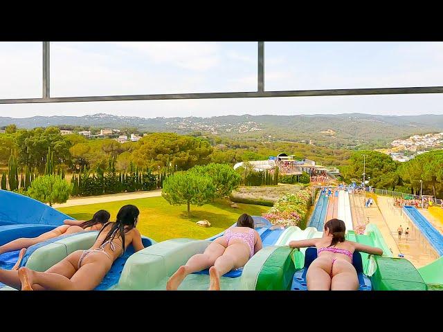 Who Will Win? Mat Racer Water Slide SPAIN Lloret De Mar 