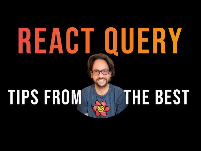 React Query tips from the maintainer @tkDodo