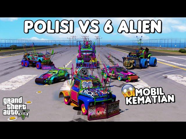 POLISI VS 6 MOBIL KEMATIAN - GTA 5 ROLEPLAY