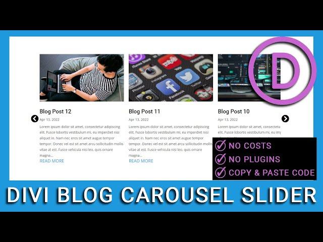 How to Easily Add A Divi Carousel Slider to the Blog Module