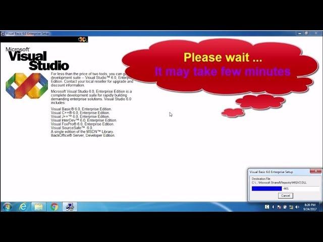 How to Install Visual Basic 6.0 on Windows 7/8/10 Avoiding Compatibility Issues