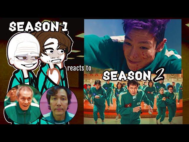 SQUID GAME SEASON 1 PLAYERS reacts to SQUID GAME SEASON 2 Gacha2 reacts to Netflix #squidgame