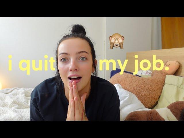 how i quit my stable 9-5 job (with no back up plan)