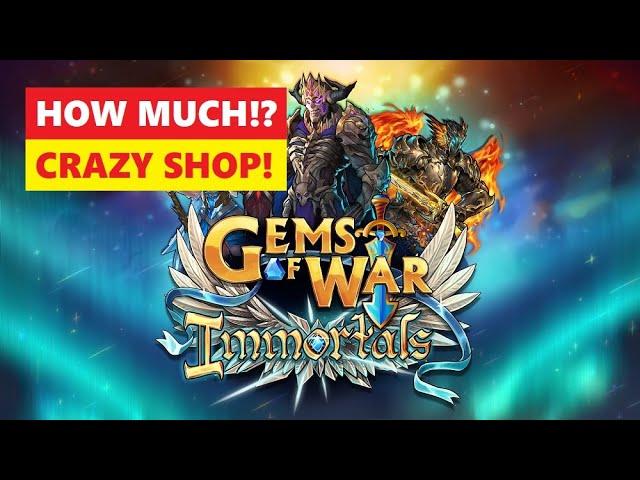 Gems of War PVP Seasons and Unlocking First Immortals + MAD Shop!
