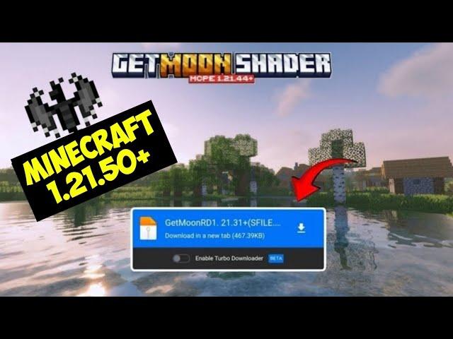 Best Shader For MCPE 1.21.50+ || GetMoon Shader For Minecraft PE 1.21.50+ || Shader MCPE 1.21+