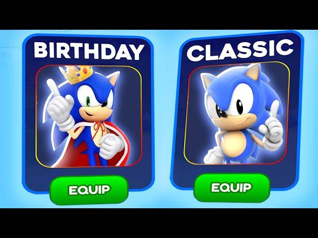 COMO PEGAR o SONIC CLASSICO e SONIC ANIVERSARIANTE no SONIC SPEED SIMULATOR!