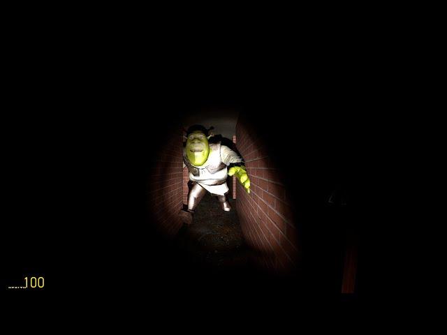 Impossible to escape from shrek in maze (Gmod)