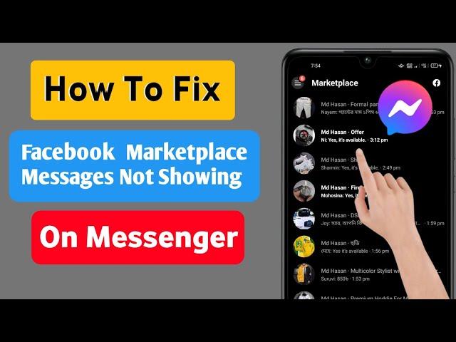 How To Fix Facebook Marketplace Messages Not Showing Up in Messenger|| New Update (2022)