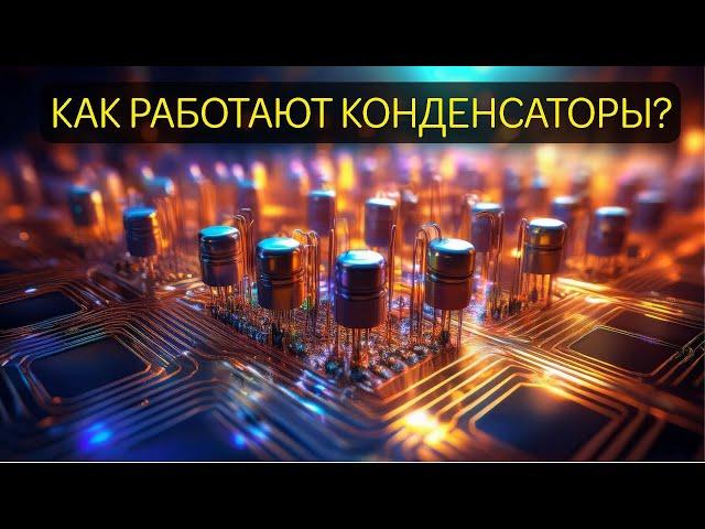 КАК РАБОТАЕТ  КОНДЕНСАТОР  #конденсатор #электроника #емкость