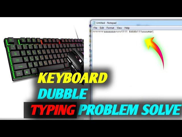 PC KEYBOARD DOUBLE TYPING PROBLEM SOLVE | DOUBLE TYPING KEYBOARD FIX