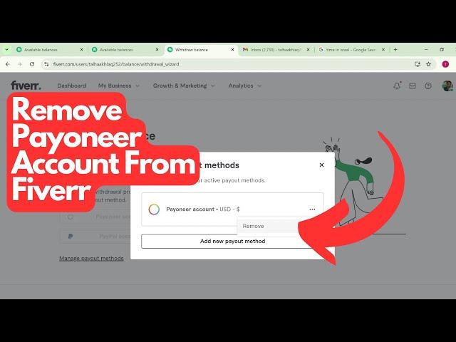 How To Remove Payoneer Account From Fiverr | Fiverr Se Payoneer Remove Kaise Kare