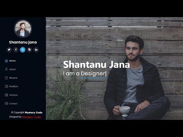 Personal Portfolio Website Tutorial | Create Portfolio website Using HTML, CSS & Bootstrap