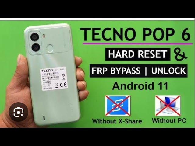 TECNO POP 6.  BE7 FRP BYPASS( fast&simple) 10000% done!