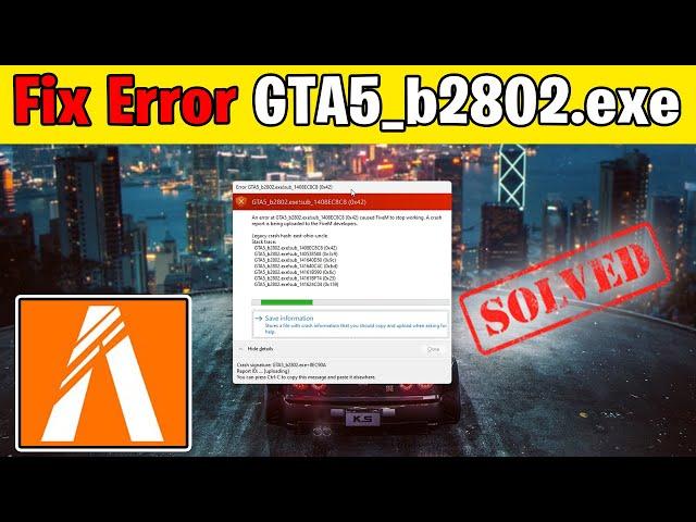 FiveM Error GTA5_b2802.exe!sub_1408EC8C8 (0x42) Fix 2023!