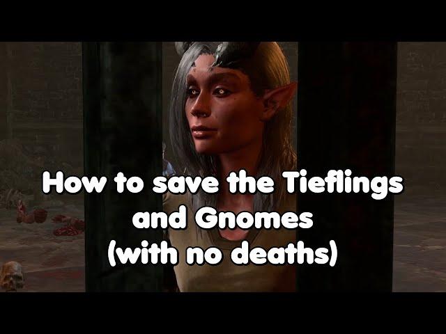 Baldur's Gate 3: How to save the Tieflings and Gnomes in Moonrise Tower without any deaths