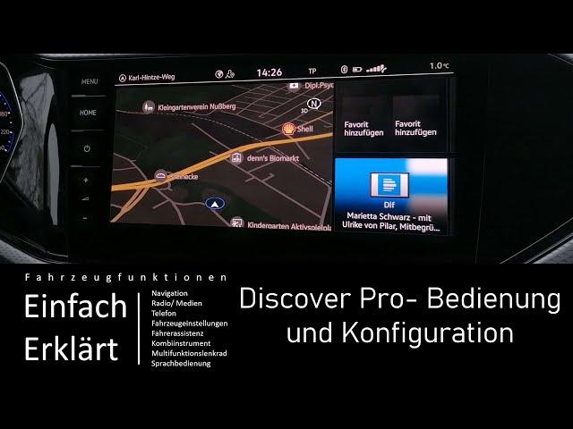 T-Cross T-Roc Tiguan: Discover Pro- Bedienung und Konfiguration des Homescreens und Controlcenters