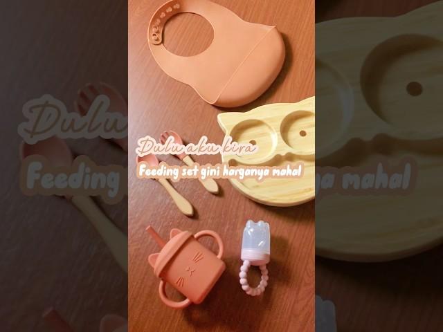 Feeding Set Baby Aesthetic Peralatan Makan Bayi Lengkap #feedingbaby #perlengkapanbaby #mpasibaby