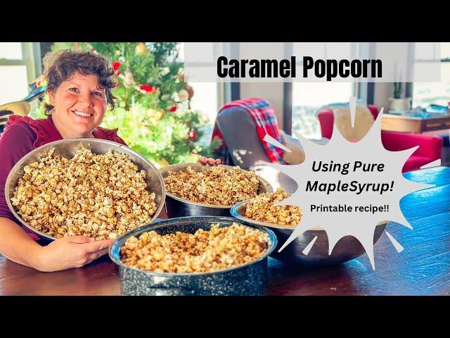 Old Fashioned Caramel Popcorn! No Corn Syrup!