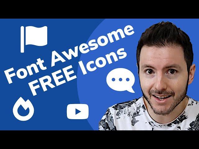 Add FREE Icons on HTML Website | Font Awesome 6 Free Icons