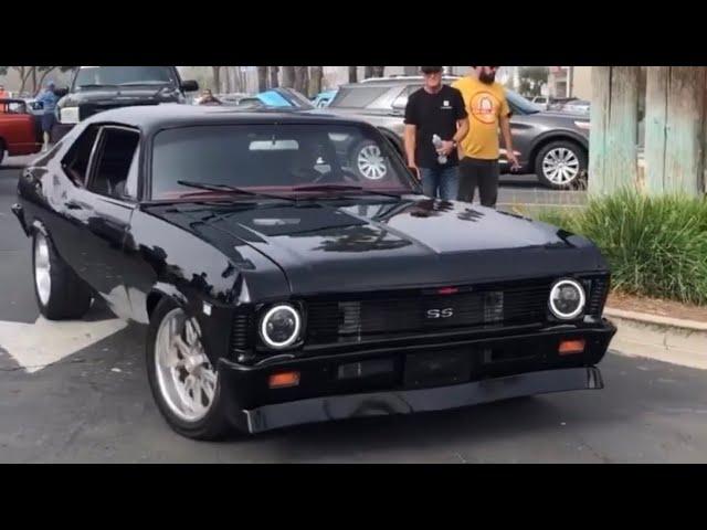 1969 Chevy Nova In Black | Rolling Through-Stunning Car